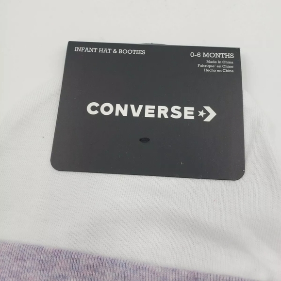 Converse Baby Girls Hat & Booties - Picture 3 of 3